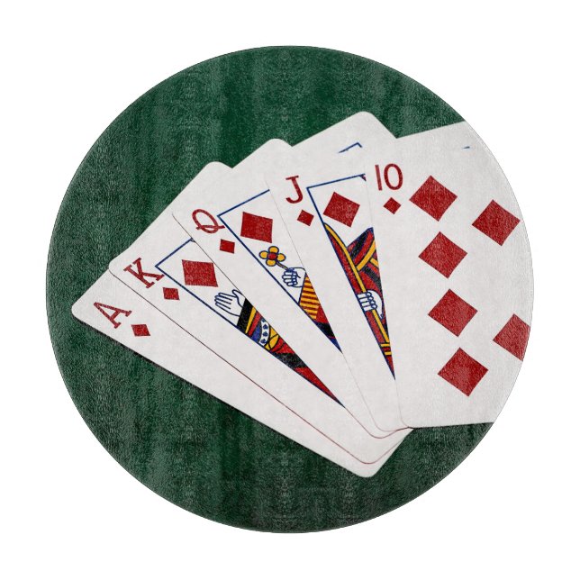 Planche À Découper Poker Hands - Brosse Royale - Costume Diamants (Devant)