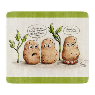 Planche À Découper Pommes de terre amusantes