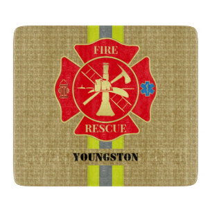 Planche À Découper Pompier Secourt de pompiers Bunker Gear Maltese Cr