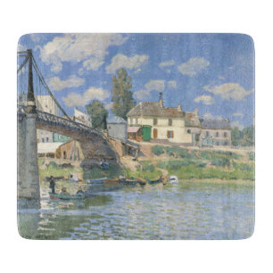 Planche À Découper Pont de Villeneu par Sisley Impressionist Paint