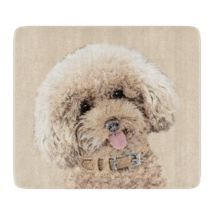 Planche À Découper Poodle Miniature Toy Apricot Crème Chien Brown Art