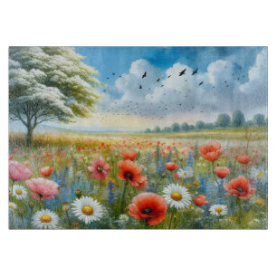 Planche à découper Poppy Daisy Meadow