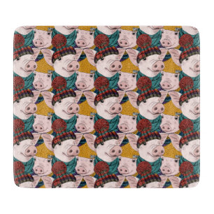Planche À Découper Porcs avec le motif de casquettes