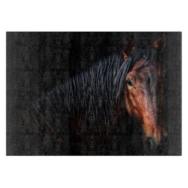 Planche À Découper Portrait de cheval VII (Devant)
