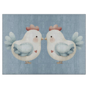 Planche À Découper Poulet Pastel Cottagecore