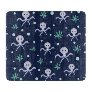Planche À Découper Poulpe sous la mer motif pour enfants