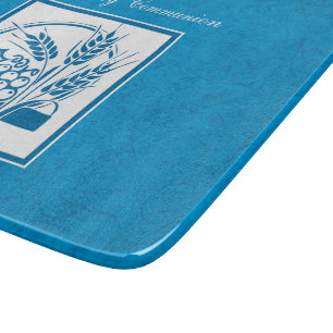 Planche À Découper Première Communion, Blé, Raisins Bleus