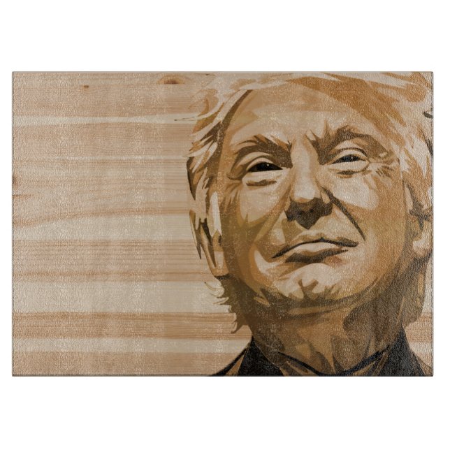 Planche À Découper Président Trump Ajouter un texte (Devant)