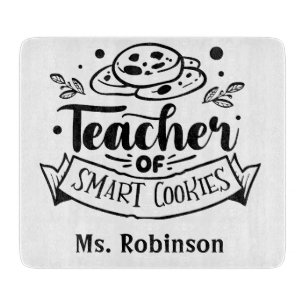 Planche À Découper Professeur personnalisé de cookies intelligents