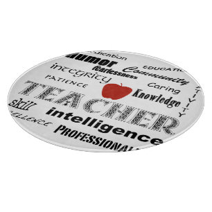 Planche À Découper Professeur Pride+Pomme rouge