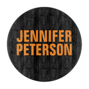 Planche À Découper Professionnel minimaliste moderne orange foncé