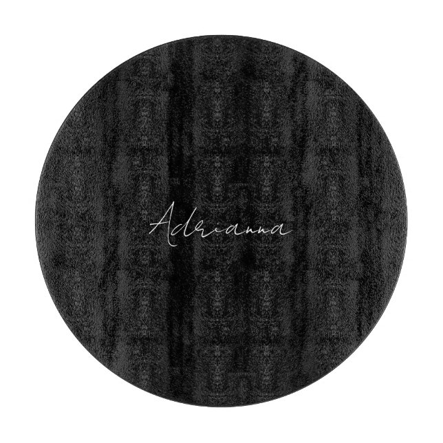 Planche À Découper Professionnel noir ajouter votre nom écriture manu (Devant)