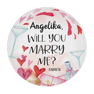 Planche À Découper Proposition de marriage You Marry Me ? Custom