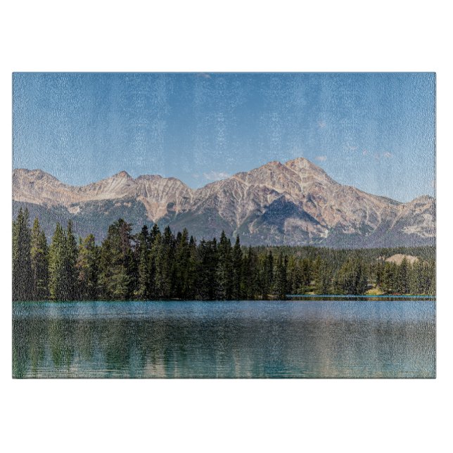 Planche À Découper Pyramid Mountain, Photographie du paysage canadien (Devant)