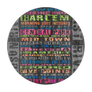 Planche À Découper Quartiers NYC Arc-en-ciel