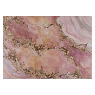 Planche À Découper quartz rose et marbre rose pastel