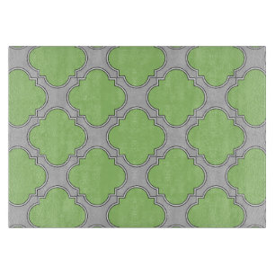 Planche À Découper Quatrefoil vert