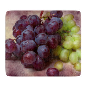 Planche À Découper Raisins Rouge Et Vert