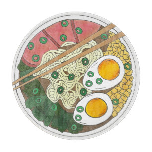 Planche À Découper Ramen Noodles Bowl Restauration Japonaise Foin
