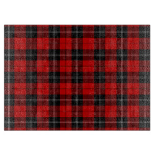 Planche À Découper Ramsay tartan rouge noir plaid