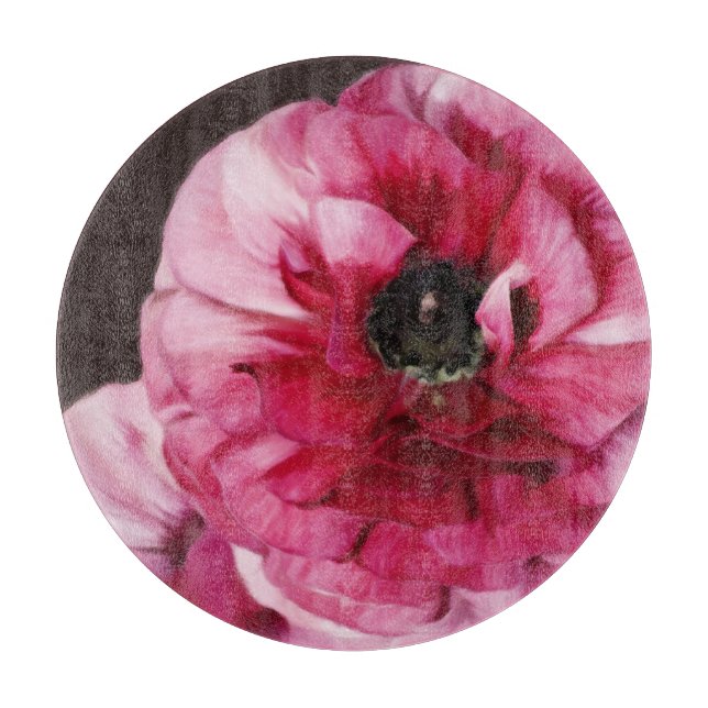 Planche À Découper Ranunculus rouge (Devant)