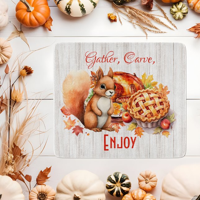 Planche À Découper Rassembler, sculpter, apprécier - Thanksgiving Cut (Créateur téléchargé)