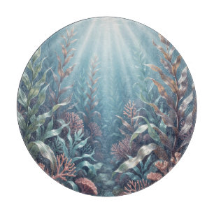 Planche À Découper Rays de soleil sous-marins Récif de corail Algues