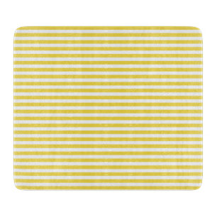Planche À Découper Rayures jaunes