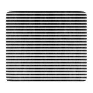 Planche À Découper Rayures noires nautiques