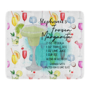 Planche À Découper Recette de Margarita congelée personnalisée