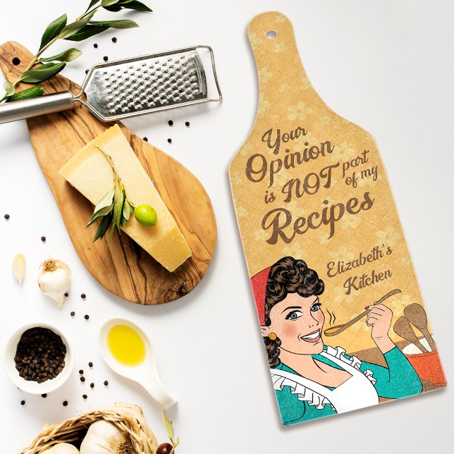 Planche À Découper Recette Retro Fun Recette (Créateur téléchargé)