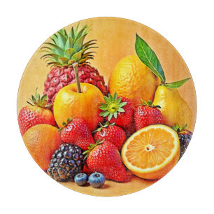Planche À Découper Récolte de fruits vibrants : design Fresh Bounty