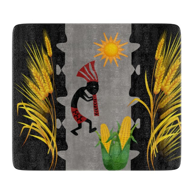 Planche À Découper Récolte de maïs et de blé Kokopellii (Devant)