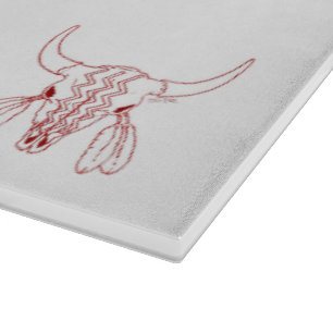 Planche À Découper Red Ghost Dance Buffalo ligne blanc