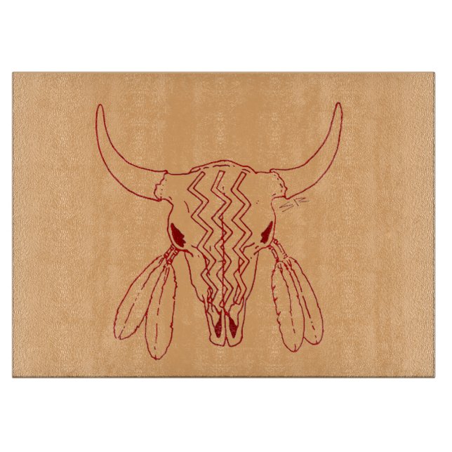 Planche À Découper Red Ghost Dance Buffalo ligne tressée (Devant)