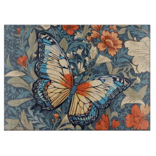 Planche À Découper Regal Butterfly Amidst William Morris Floral