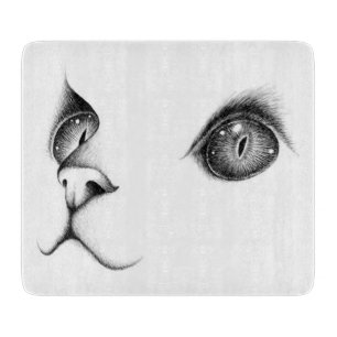 Planche À Découper "Regard du Persan" "Planche à Découper Vitre"