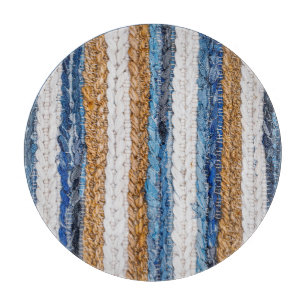 Planche À Découper Rein patchwork : jean recyclé tapis.