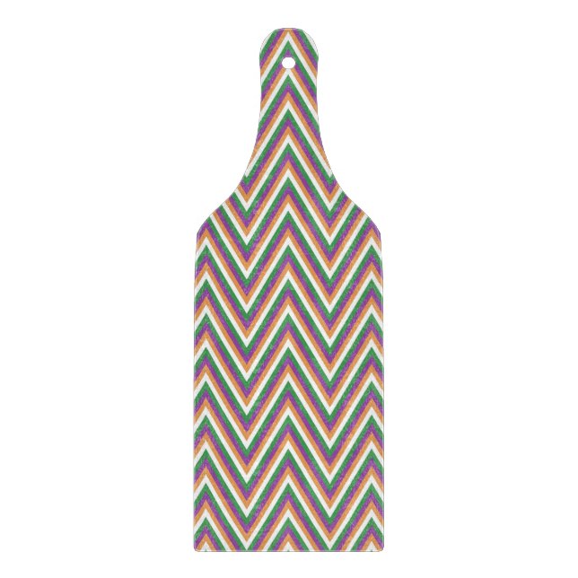 Planche À Découper Retro Chevron Pattern Cool (Devant)