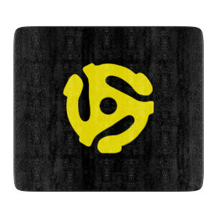 Planche À Découper Rétro entretoise vintage FRAÎCHE DJ du jaune 45