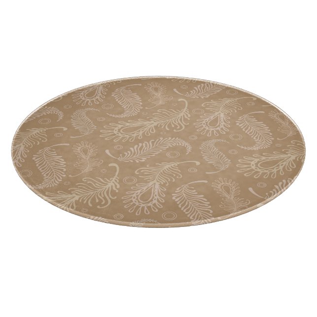 Planche À Découper Rétro-feater-pâle-motif (Coin)