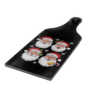 Planche À Découper Retro Père Noël Christma Cadeau Famille de jumelag