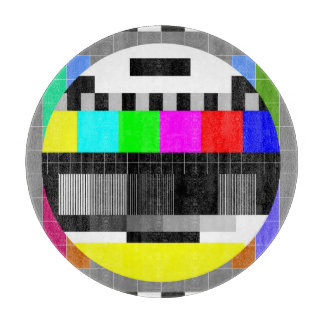 Planche À Découper Retro TV pas d'illustration de signal.