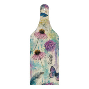 Planche À Découper Rêve Aquatique Floral Vibrant