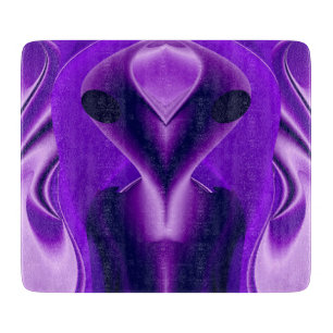 Planche À Découper Rêves arc-en-ciel violet 3D, Alien