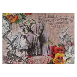 Planche À Découper rideau d'alice nonsense pays des merveilles