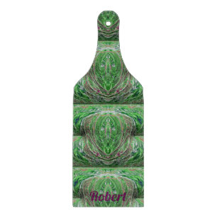 Planche À Découper ROBERT ~ TASTY! ~ Maroon vert fractal