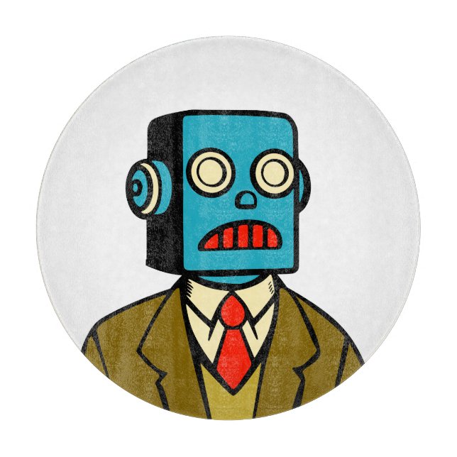 Planche À Découper Robot bleu (Devant)