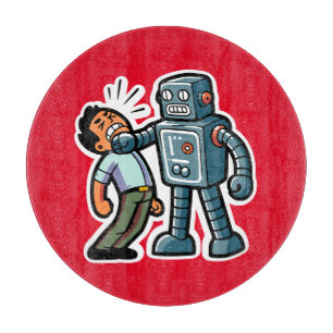 Planche À Découper Robot en colère