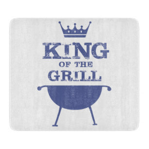 Planche À Découper Roi Du Grill, Bleu
